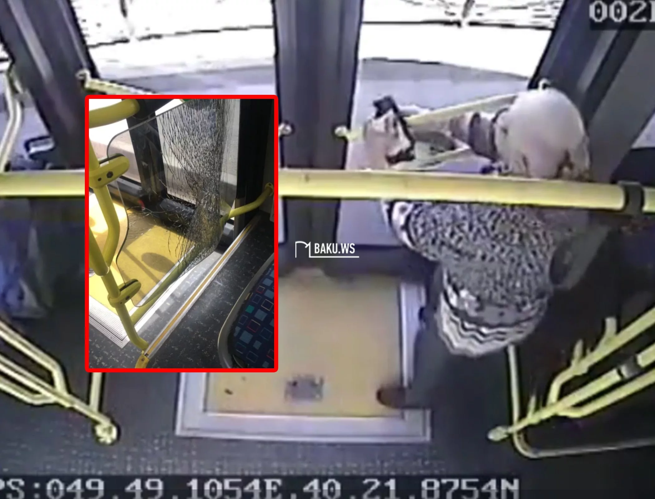 77 nömrəli marşrut avtobusunda hadisə – Yaşlı qadın… – Video