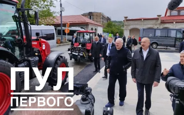 Lukaşenkodan Şuşada traktor hədiyyəsi – Fotolar